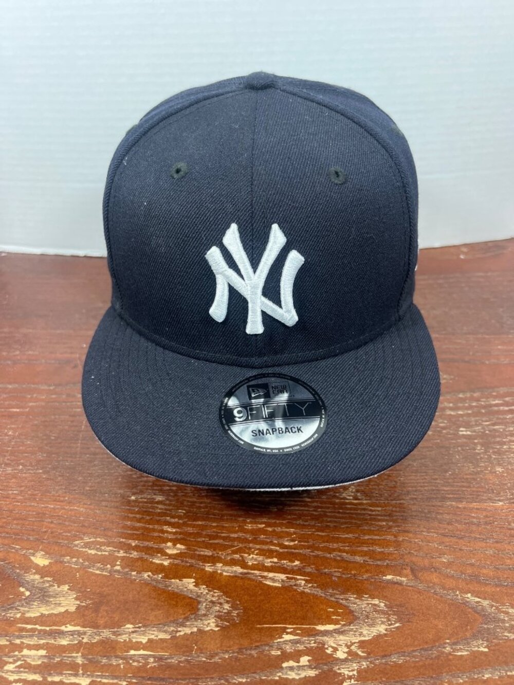 New Era Yankees 9Fifty Snapback Hat Navy Wool Adjustable MLB Baseball Cap H5